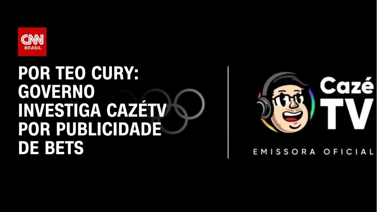 Por Teo Cury : Governo investiga CazéTV por publicidade de Bets; assista #LiveCNNBrasil