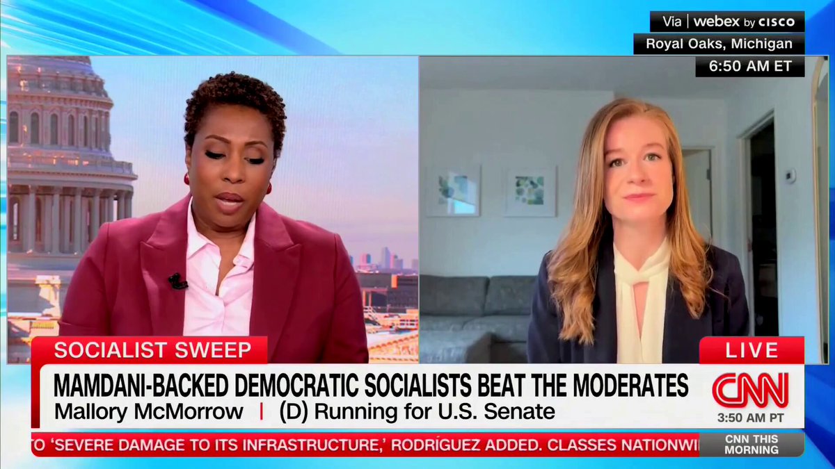 CNN: "[Abdul El-Sayed is] endorsed by Hasan Piker... I want to give you a chance to respond to that" MCMORROW: "My opponent made a decision to bring in Hasan shortly after there was an attack on a synagogue here in Michigan...where 140 preschoolers were at school that day."