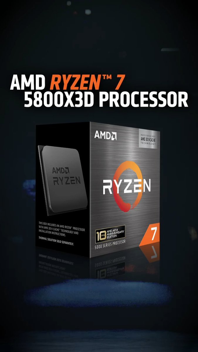 No new platform. No guesswork. Just drop in the AMD Ryzen™ 7 5800X3D processor and keep gaming.