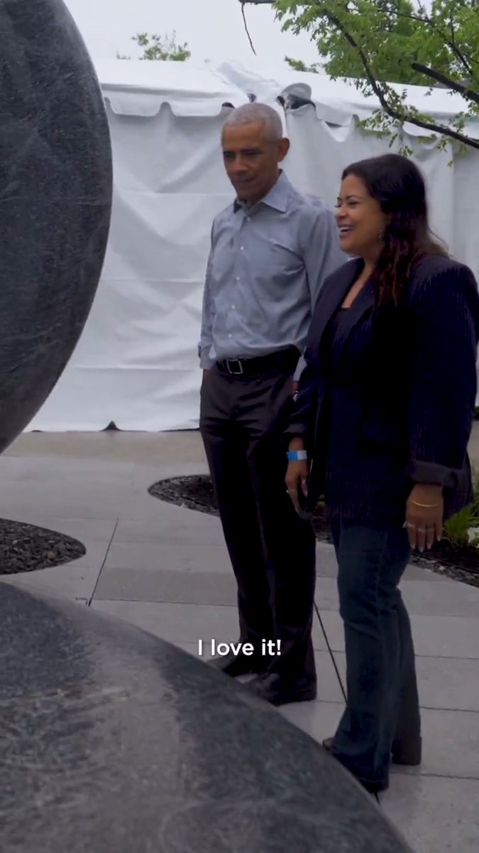 My sister Maya and I were profoundly shaped by the influence of our mom, Ann Dunham. Giving Maya a preview of the Obama Presidential Center, including a new sculpture by Maya Lin dedicated to our mom’s memory, was truly special.