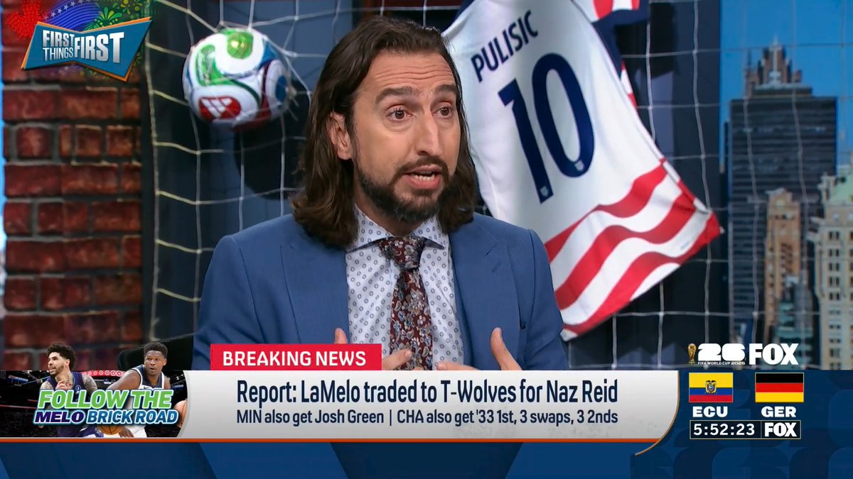 “Congratulations to the Charlotte Hornets for making a tough decision when they needed to make it… I don’t understand what Minnesota is doing, even if you like the talent more than I do in LaMelo Ball.” nick wright reacts to LaMelo being traded to the T-Wolves for Naz Reid: