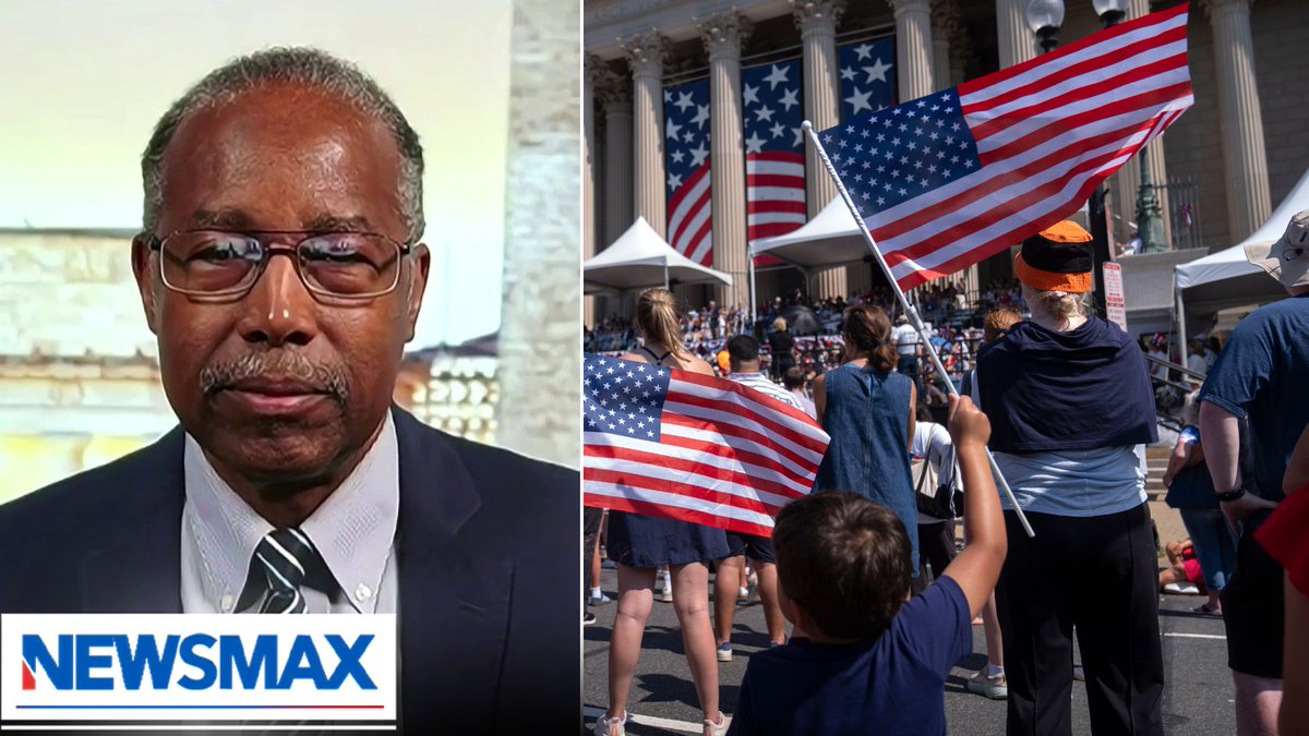“Those who want to fundamentally change our nation, they want kids to be ashamed of who we are, and that's why they only emphasize the bad.” — Dr. Ben Carson exposed a concerted effort to make American children ashamed of their country Ben & Candy Carson @Marc_Lotter Kenzie Beach