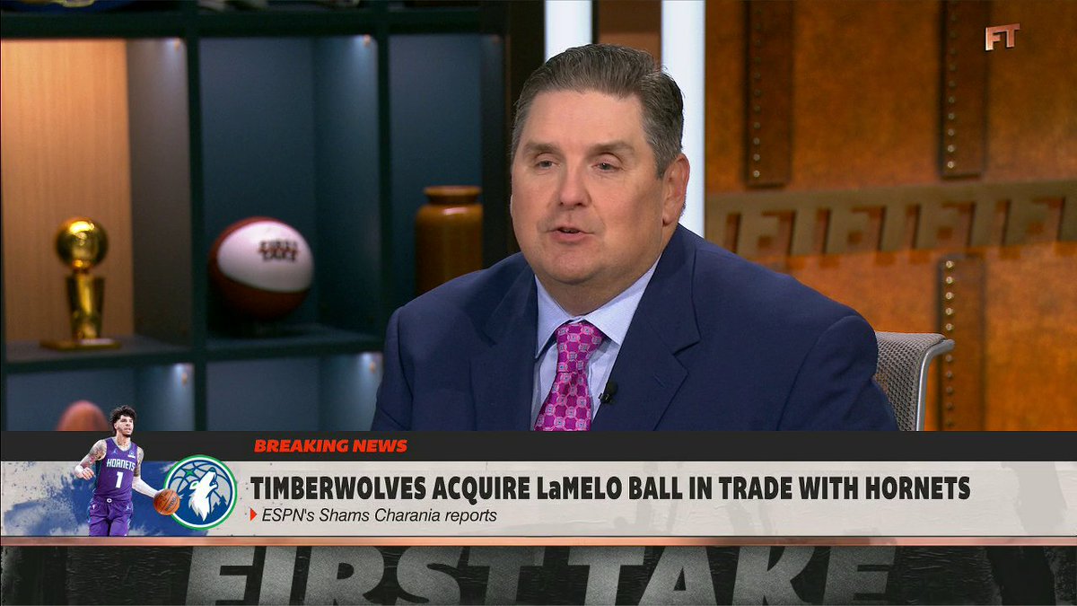 .Brian Windhorst says the Wolves' trade for LaMelo Ball is to "keep [Anthony] Edwards engaged" in Minnesota 👀