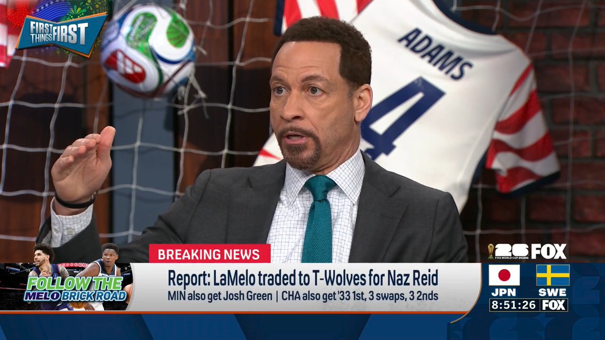 Report: LaMelo traded to T-Wolves for Naz Reid. Chris Broussard weighs in: “I don’t understand and I’m baffled... This makes no sense to me.”