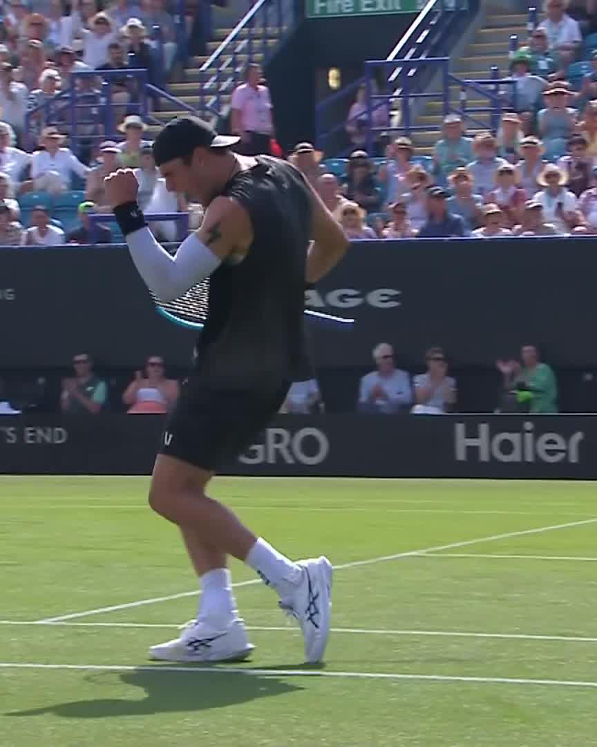 He is EVERYWHERE ⚡ Draper is pleasing the home crowd in Eastbourne 👏 #LexusEastbourneOpen