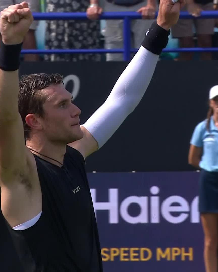 No slowing down 🔥 Draper reaches the final four in Eastbourne with a 6-1 6-4 victory over Diallo! #LexusEastbourneOpen