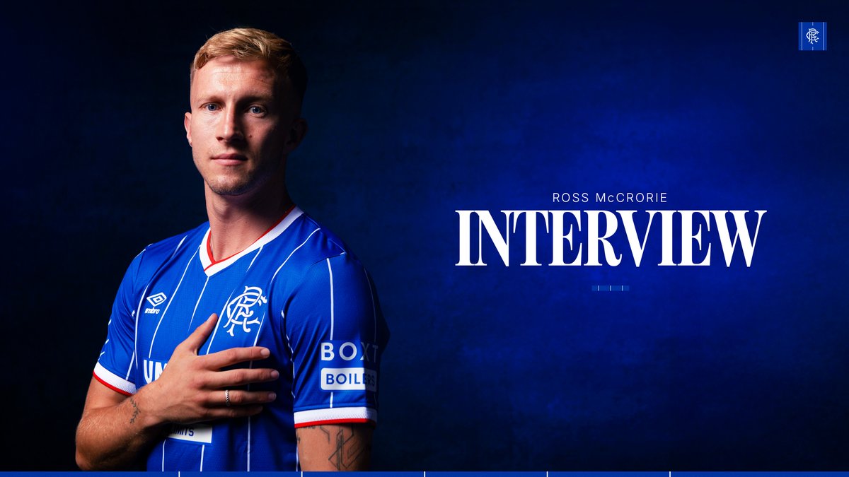 💭 "The only way I would've come back to Scotland was for Rangers. To get the opportunity was a dream come true and I am absolutely buzzing to get going." 🎙 Ross McCrorie sat down with RangersTV for the first time following his return to the club.