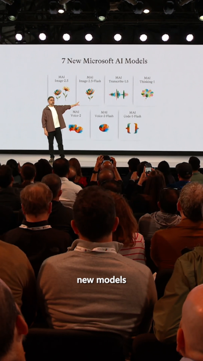 Seven new MAI models were announced at #MicrosoftBuild, across image, voice, transcription, and coding. Designed with attention to detail, they deliver practical and efficient tools tailored to real world developer workflows.