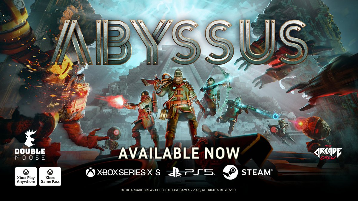 📢 #Abyssus Patch 1.3 is officially LIVE on Steam, PS5, and Xbox Series X|S! Call your squad and dive into the depths together with full CROSSPLAY. New Area, New God, gameplay improvements, Brinerot Pack, and PS5 physical Brine Edition… Stay in the Deep, Brinehunters! 🌊
