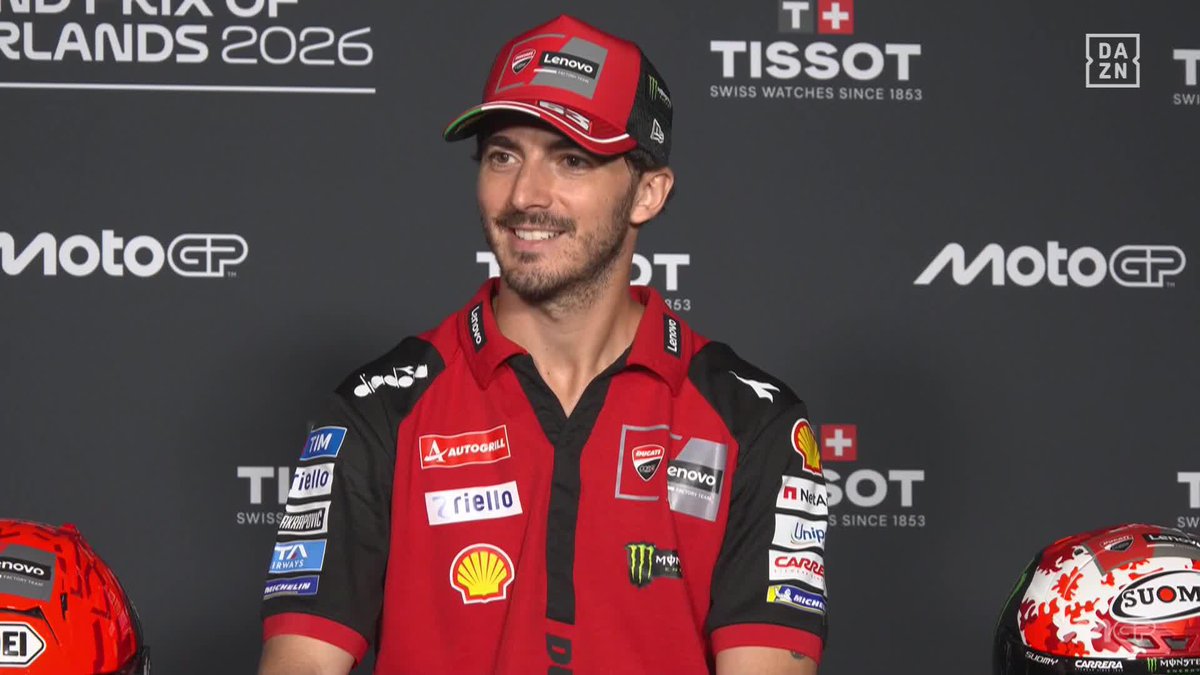 "¿Mi consejo a Pedro? Marc no es un monstruo. Puedes tener una buena relación con él" 😂 El momentazo en la rueda de prensa de Marc Márquez, Pecco Bagnaia y Pedro Acosta 🔙 #DutchGP 🇳🇱 #MotoGP 🏁