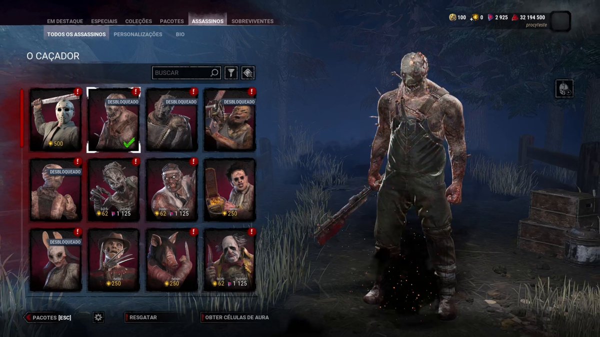 Quase todos os personagens e cosméticos do Dead by Daylight estão com promoção dentro do game. Até o dia 16 de Julho, aproveite descontos que vão de 25 a 50% e aproveite para adquirir aquele personagem ou skin que falta na sua coleção. Use o código de criador PROCY caso vá adquirir auric