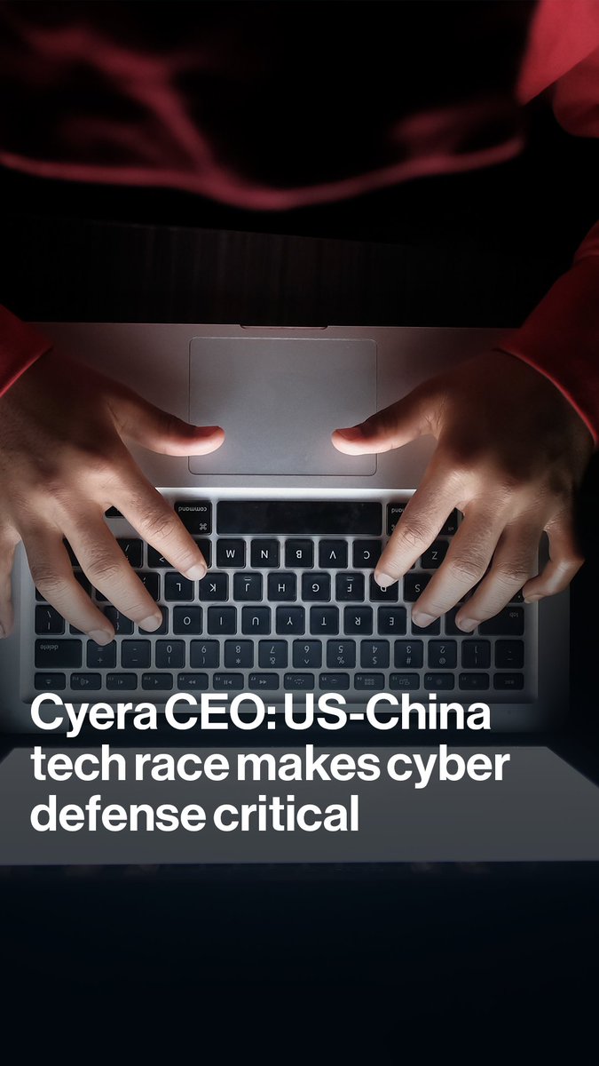 Cyera CEO Yotam Segev tells Guy Johnson that China getting access to advanced AI technology is inevitable, saying it's time to "double down on defenses"