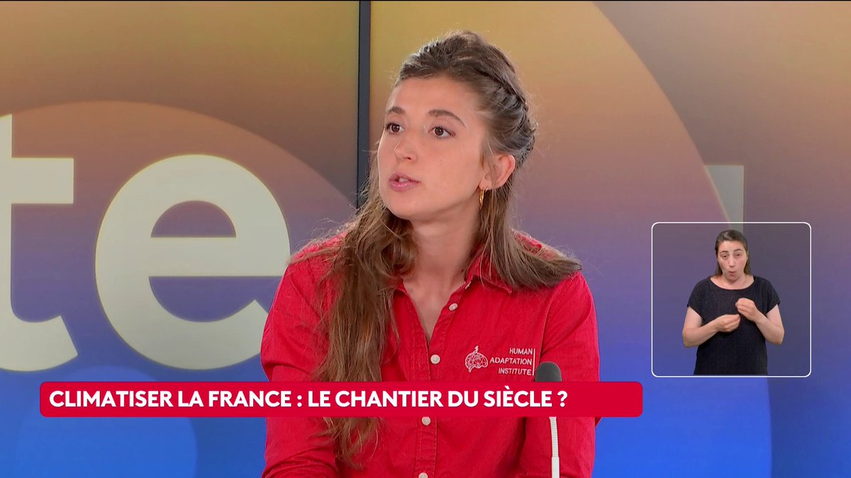 🔴 🗣️ Climatisation à l'école : "Et le chemin de l'école ? Est ce que le monde de demain c'est de vivre d'espace climatisé en espace climatisé, est ce qu'on va climatiser nos rues ?", interroge Eva Macaigne, du Human Adaptation Institute. #CestTouteLaQuestion #Canal16