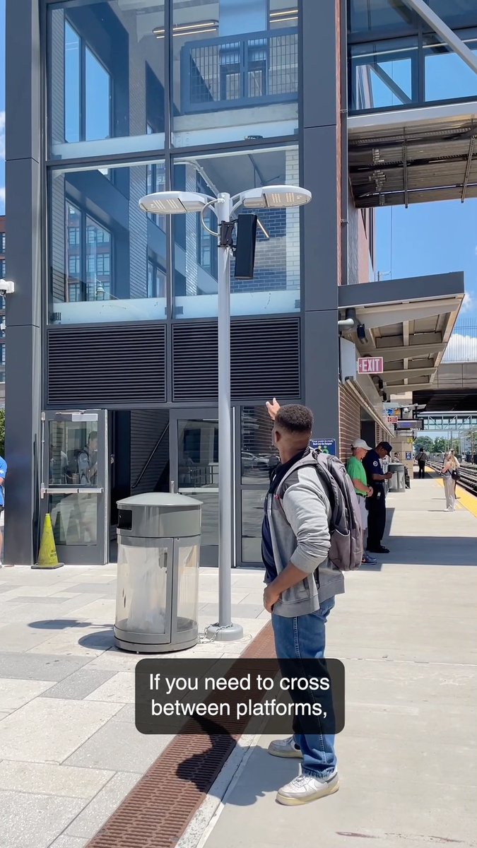 Whatever you do, don't risk your life and take a shortcut through the tracks! Please use a designated crossing instead.