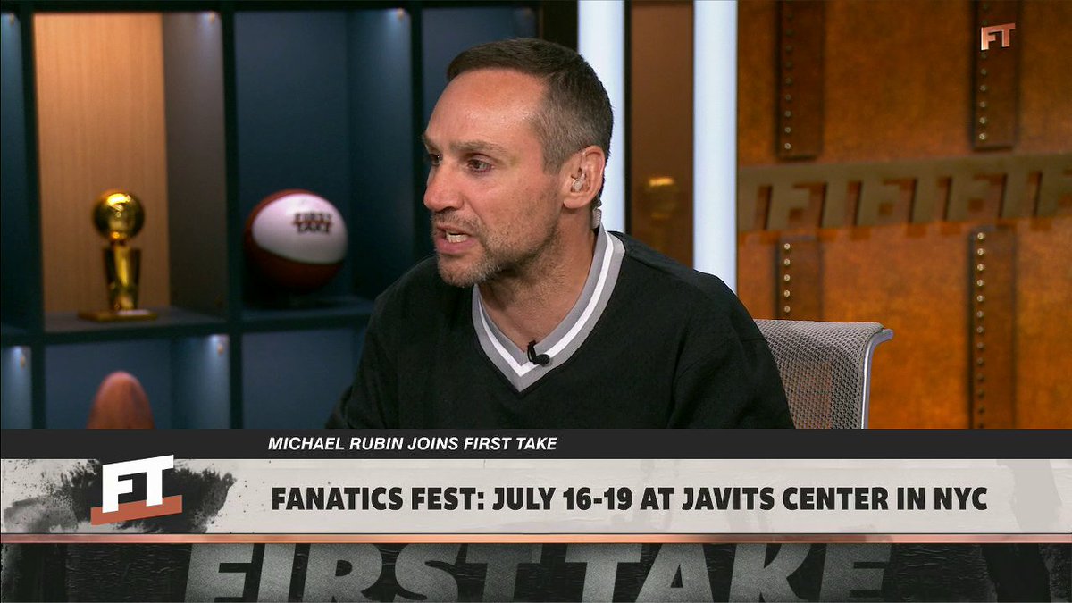 Jalen Brunson, Messi, LeBron, Tom Brady, and Mbappé ⭐️ Michael Rubin joins First Take to talk about Fanatics Fest 👏
