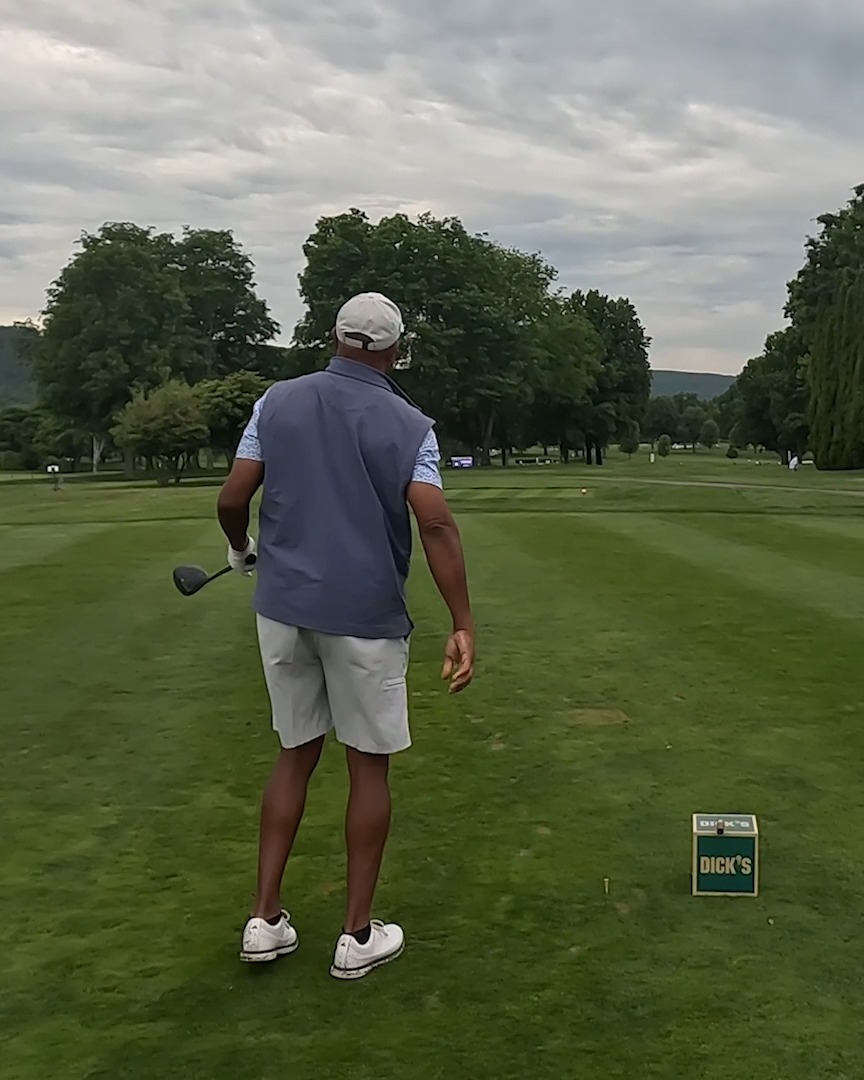 A crossover of legends 🤝 NEW YORK KNICKS legend John Starks joined Miguel Angel Jiménez during the DICK’S Open Pro-Am.