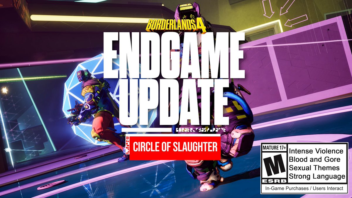 GET YOUR SLAUGHTER ON!!! 💀 Surprise, Vault Hunters! Circle of Slaughter returns today and is FREE for all players! You will need to complete the "Wrath of the Ripper Queen" story mission to access this content