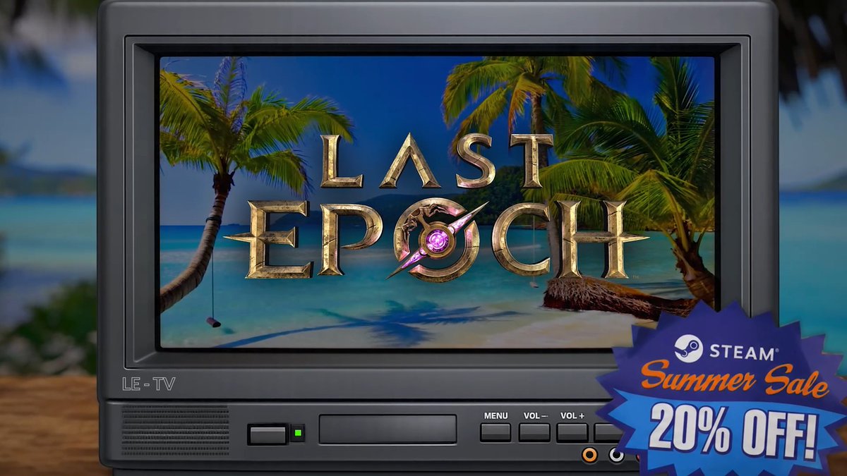 ☀️📺 Steam Summer Sale Alert!📺☀️ Looking for a way to beat the heat and begin your time travelling adventure in Eterra? Last Epoch is 20% off during the Steam Summer Sale! Limited time only, operators are standing by! 👉
