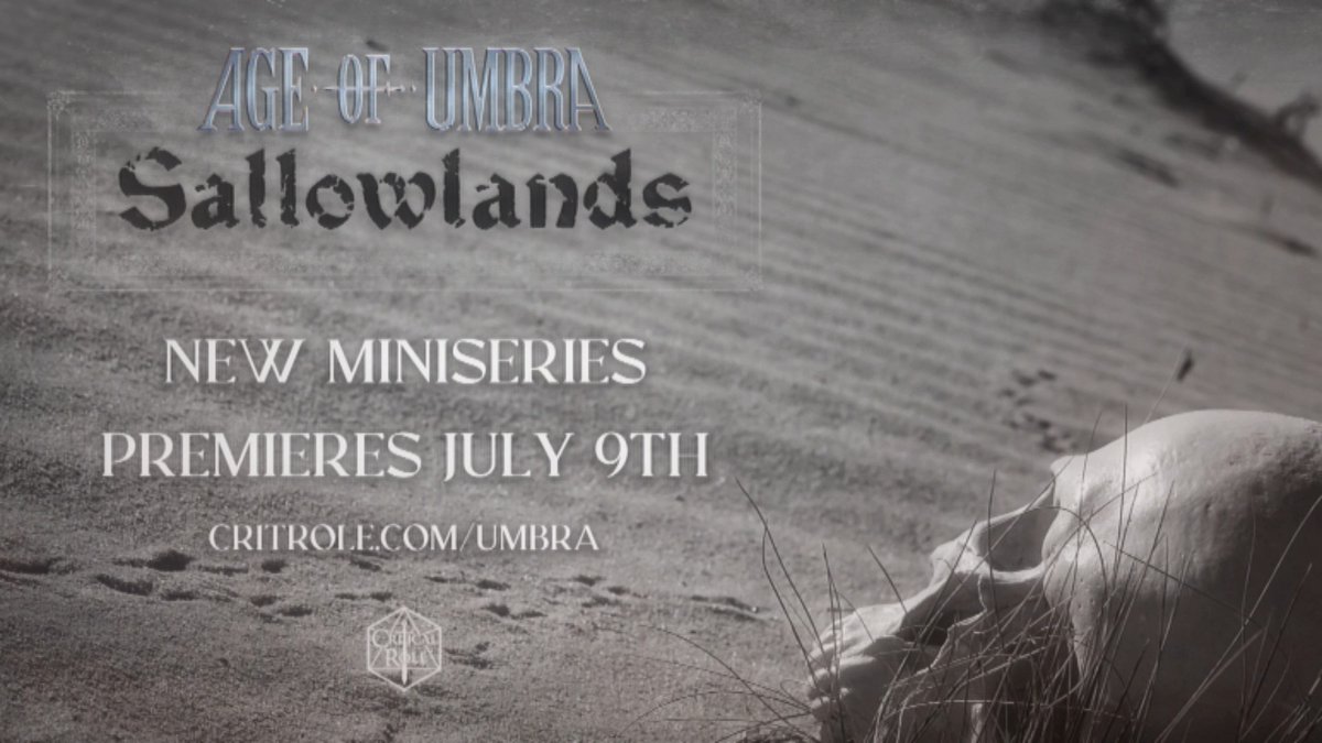 WHO DOESN'T LIKE TO ROLL THE DICE ❤️‍🔥🗡️ We're returning to the Halcyon Domain with a fresh batch of survivors this July 9th for an all-new #Daggerheart miniseries - Age of Umbra: Sallowlands! How did the tempting gamble of Daggerheart's death roll system shape our first Umbral adventure? Join the cast of the first miniseries as they reveal just how much the game makes a risky roll all the more rewarding. 👀 🎲 LEARN MORE AT