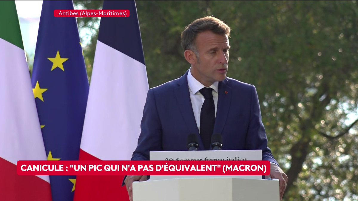 🔴 DIRECT - Canicule : "Nous nous sommes adaptés au réchauffement climatique mais on ne s'adapte pas à un pic qui n'a pas d'équivalent aujourd'hui en Europe", se défend Emmanuel Macron, interrogé sur le retard de la France en matière d'adaptation. #Canal16