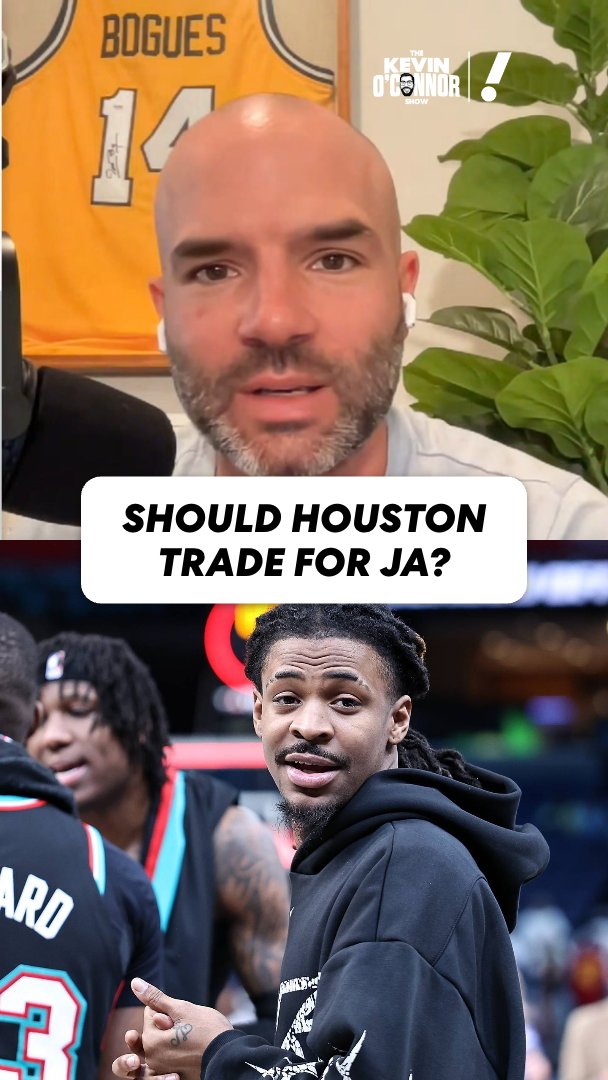Should Houston trade for Ja Morant? 🤔 #Rockets #NBA #JaMorant (via The Kevin O'Connor Show)