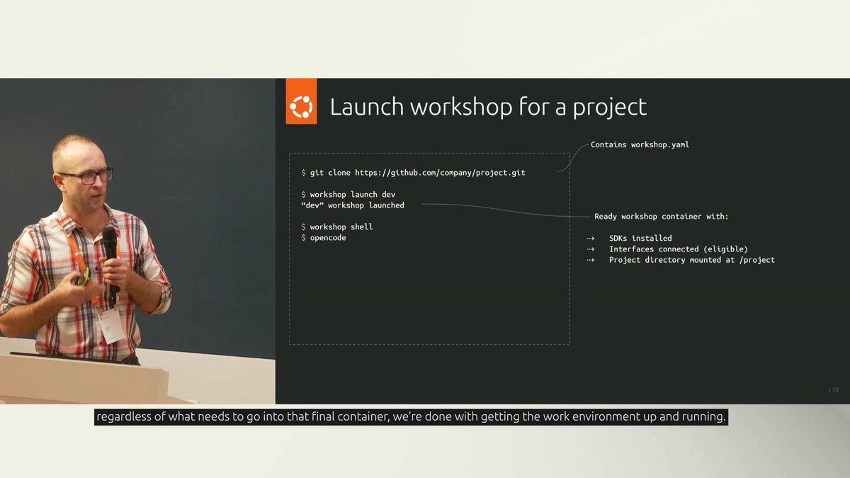 In this demo, discover how to define and launch a reproducible development environment with Workshop. Watch the full talk on YouTube to learn more: #Ubuntu #Linux #DevTools