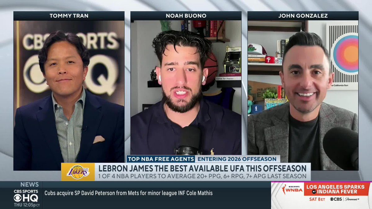 "I am just so unbelievably OVER the LeBron James, Los Angeles Lakers era." Noah Buono (BAW-NOH) 🤌 thinks LeBron should go back to Cleveland or retire.