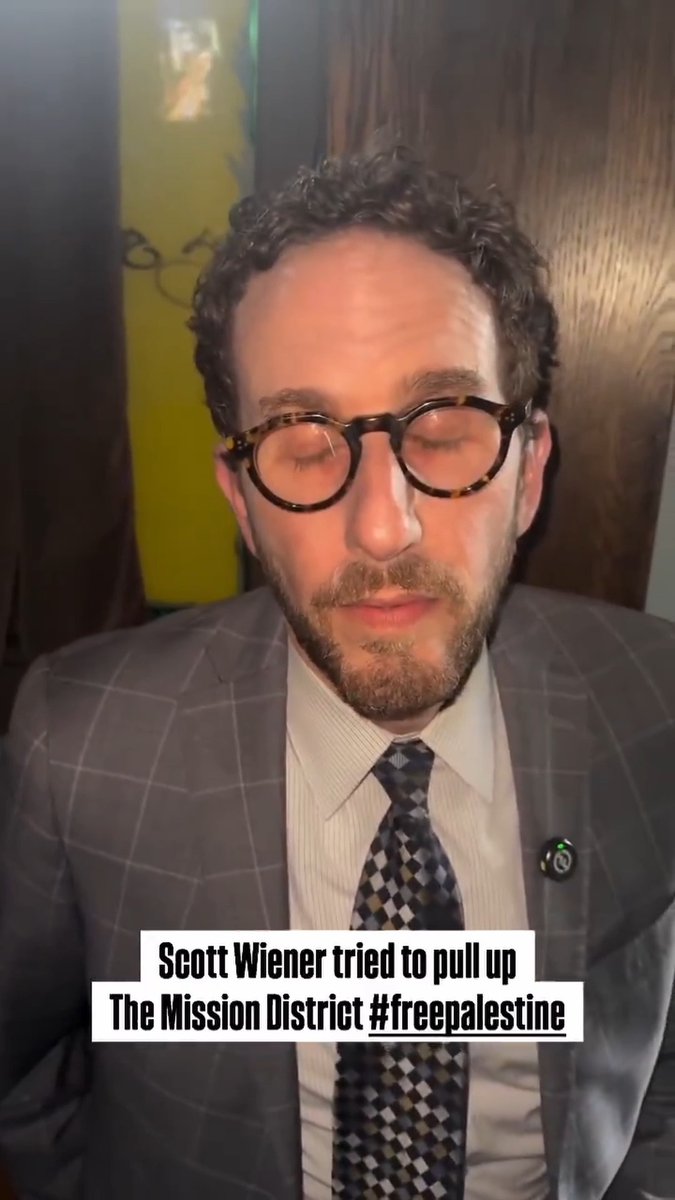 U.S. Congressional candidate Scott Wiener was harassed by a Free Palestine activist. 🇺🇸 Scott, who is Jewish, had changed his stance on Israel, parroting the typical Free Palestine rhetoric, in order to get easy votes. It turns out, to nobody's surprise, that he still isn't spared from falling under the "Zionist" label that the Free Palestine crowd uses.