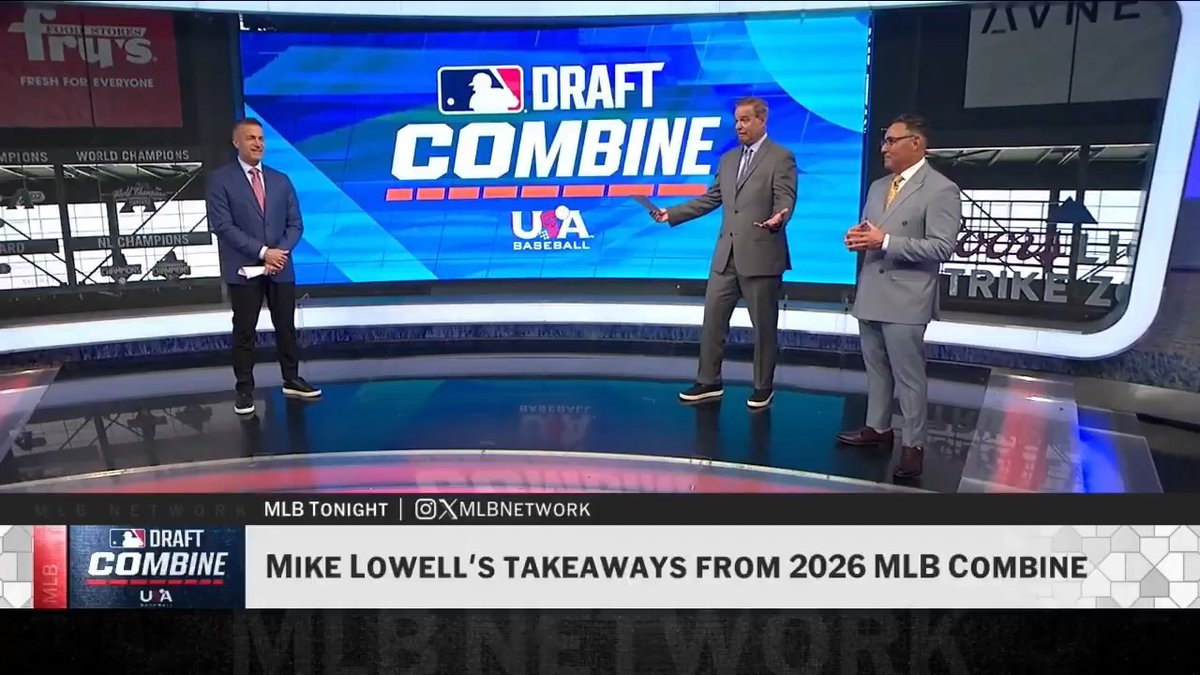 “Rocco Maniscalco... he's supposed to be a senior in high school. This kid just got his learner's permit a year ago?!” The 17-year-old switch-hitting shortstop was among Mike Lowell's Draft Combine standouts 💪
