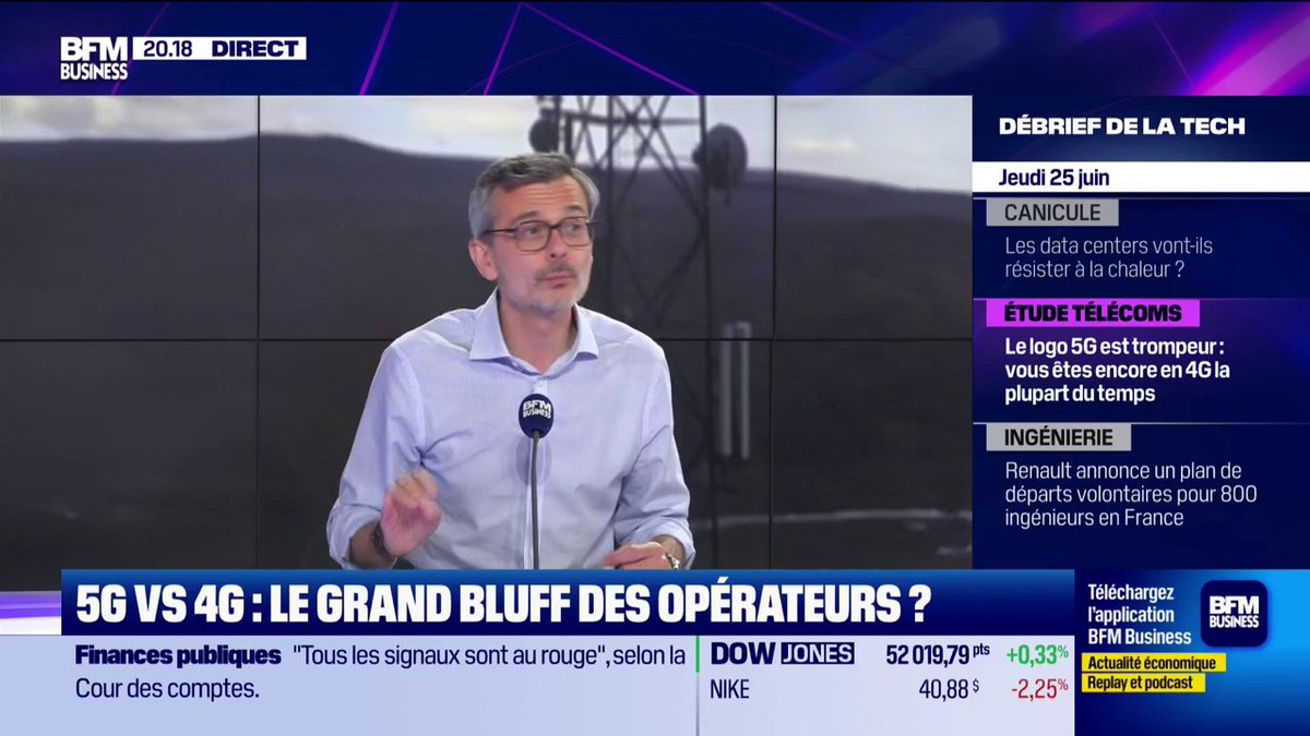 5G vs 4G : le grand bluff des opérateurs ? ➡️ D'après une étude sur 29 pays dans le domaine des télécoms : -Le logo 5G est trompeur et vous êtes encore en 4G la plupart du temps. 💬Didier Sanz &amp; Julien Villeret 🎙️François Sorel