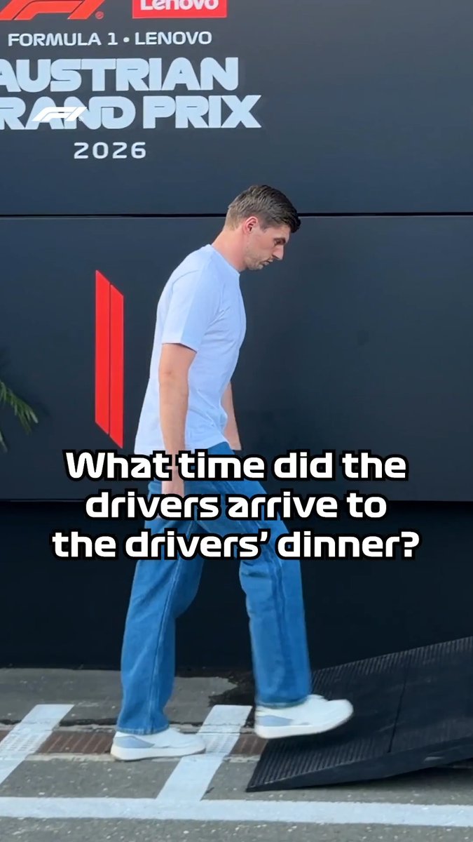 Who do we think will be last to arrive to Stefano's Drivers' Dinner 2026? 👀 #F1 #AustrianGP