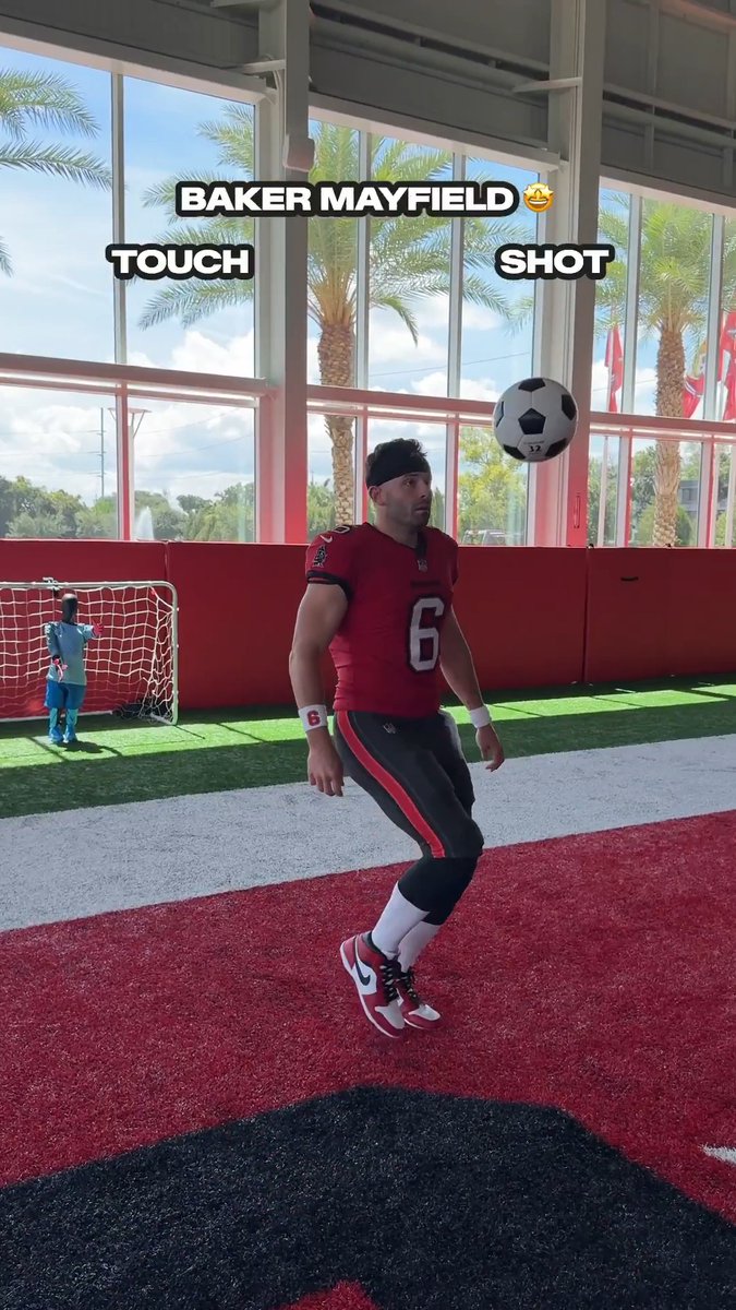 New rivalry: Bucs players vs mannequin goalie 🔥😂