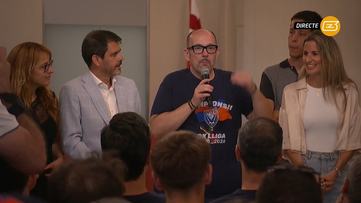 😆 "AIXÒ ÉS UNA P*** BOGERIA" 🗣️ Manel Burón, president de l'Igualada, clar i català en la celebració del títol de Lliga 🔴 Tota la celebració, en directe, a 3Cat: ▶️