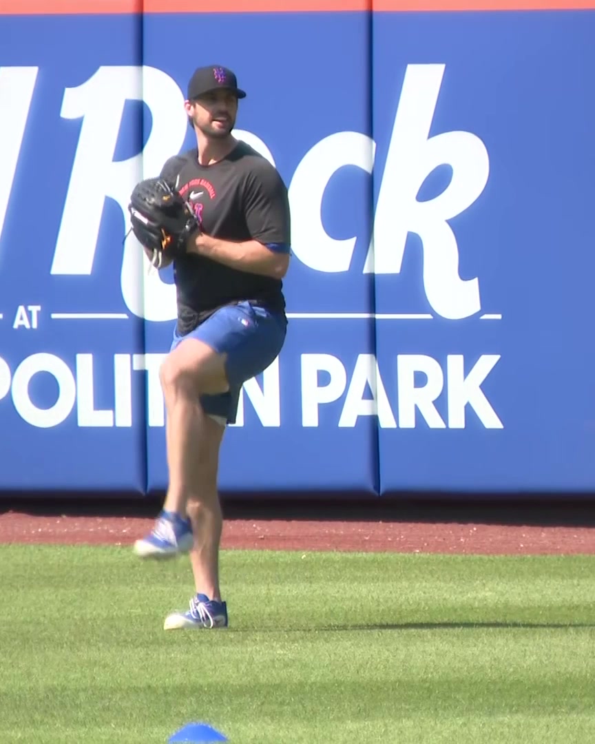 Clay Holmes does some throwing at Citi Field