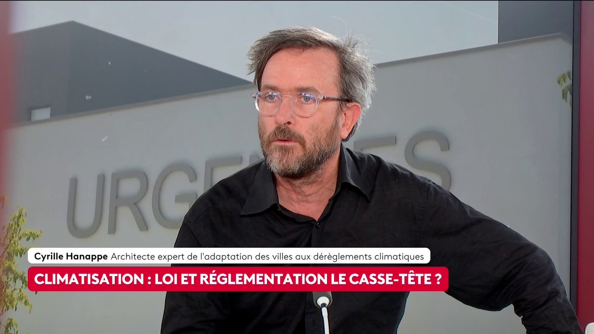 🔴 🗣️ Canicule : comment la France va-t-elle s'adapter ? "Un bâtiment bien pensé gagne entre cinq et dix degrés par rapport à une température extérieure", souligne Cyrille Hanappe, architecte expert en adaptation des villes. Loïc de La Mornais #SurLeTerrain #Canal16