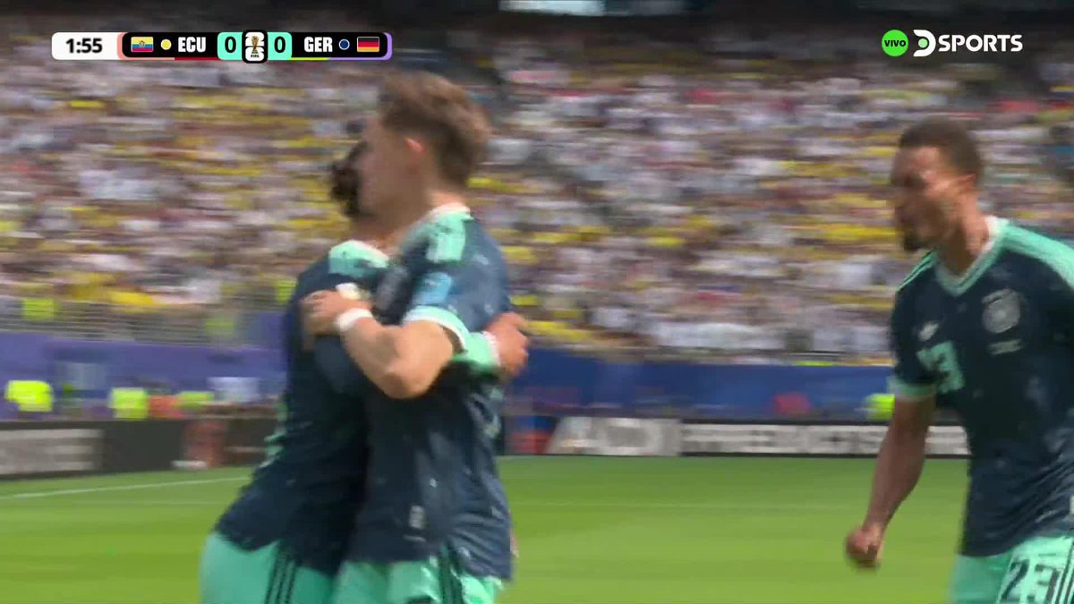 ¡ALEMANIA NECESITÓ UN MINUTO PARA ABRIR EL PARTIDO! Con una definición exquisita de Leroy Sané al palo derecho de Galíndez, los europeos ya le ganan a Ecuador desde el inicio.