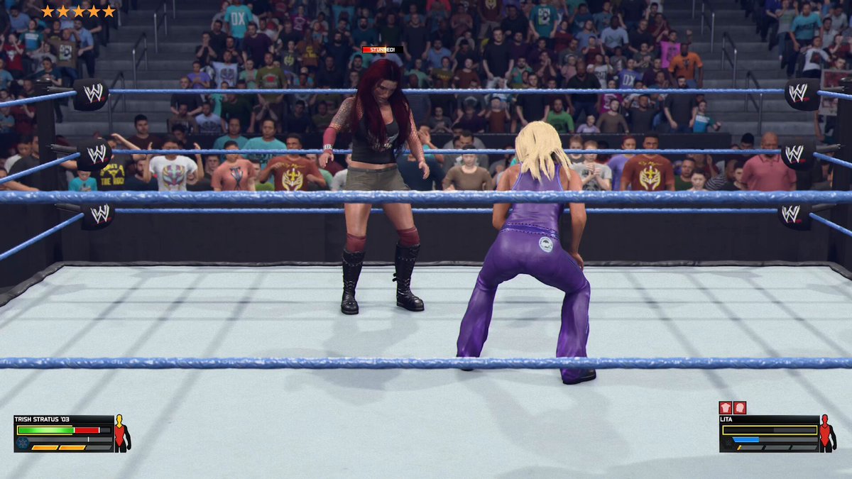 It took modders to add it, which is embarassing. Thanks to TheGougus for doing this and giving me the movepack early. Makes playing as Trish so much better not having to manually lean them! #WWE2K26