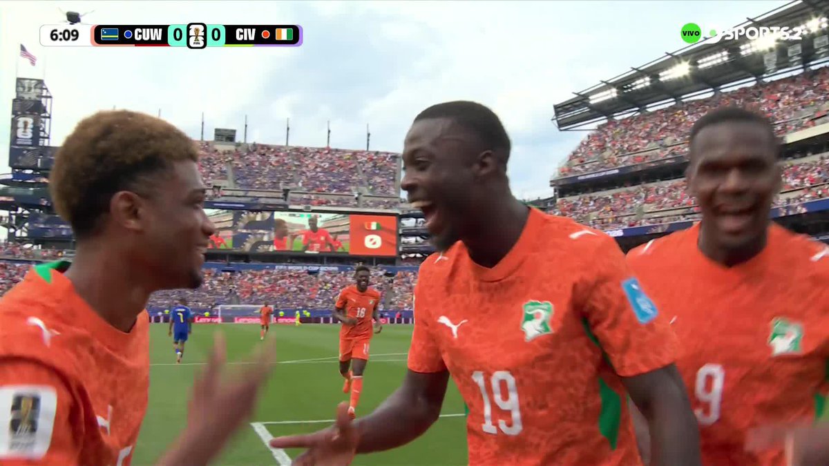 🇨🇮🔥 COSTA DE MARFIL LE GANA A CURAZAO EN EL GRUPO DE ECUADOR.