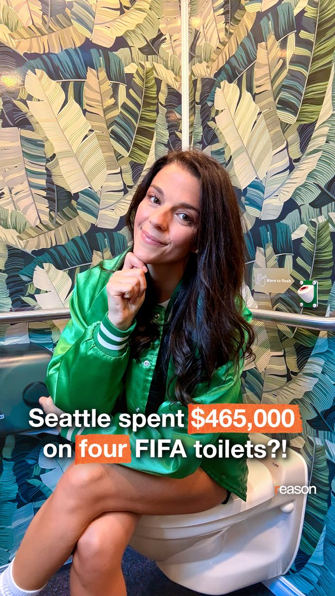 When Seattle announced their partnership with Throne Labs to install four public toilets ahead of the FIFA World Cup, some of us saw the writing on the wall. Reason’s Bess Byers shares more on how the city pisses away tax dollars.