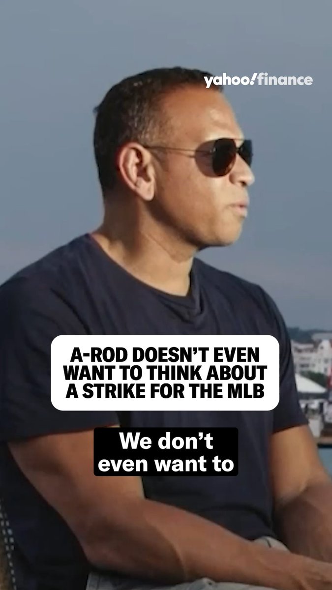 Alex Rodriguez doesn't even want to think about a strike for the MLB. ⚾️ "This season will have more consequences than any season we've had over the past century," Alex Rodriguez tells Brian Sozzi.