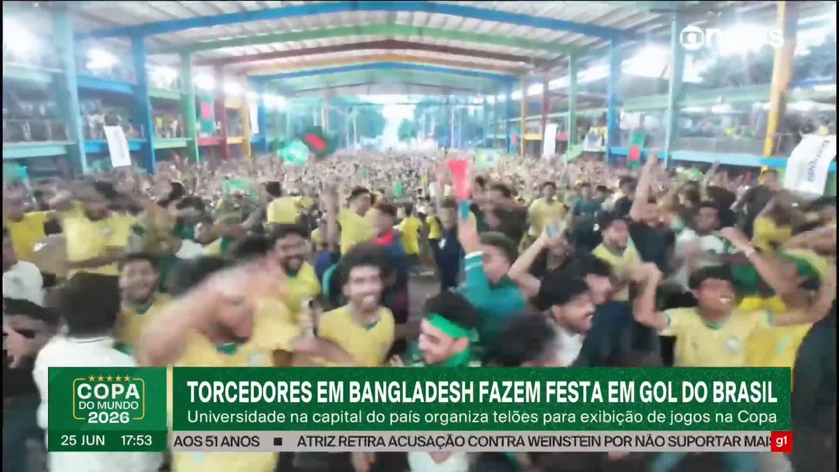Torcedores no Líbano e em Bangladesh comemoraram a vitória do Brasil contra a Escócia na noite de quarta-feira (24). Veja a festa. ➡ Assista à #GloboNews ao vivo: #GloboNewsMais