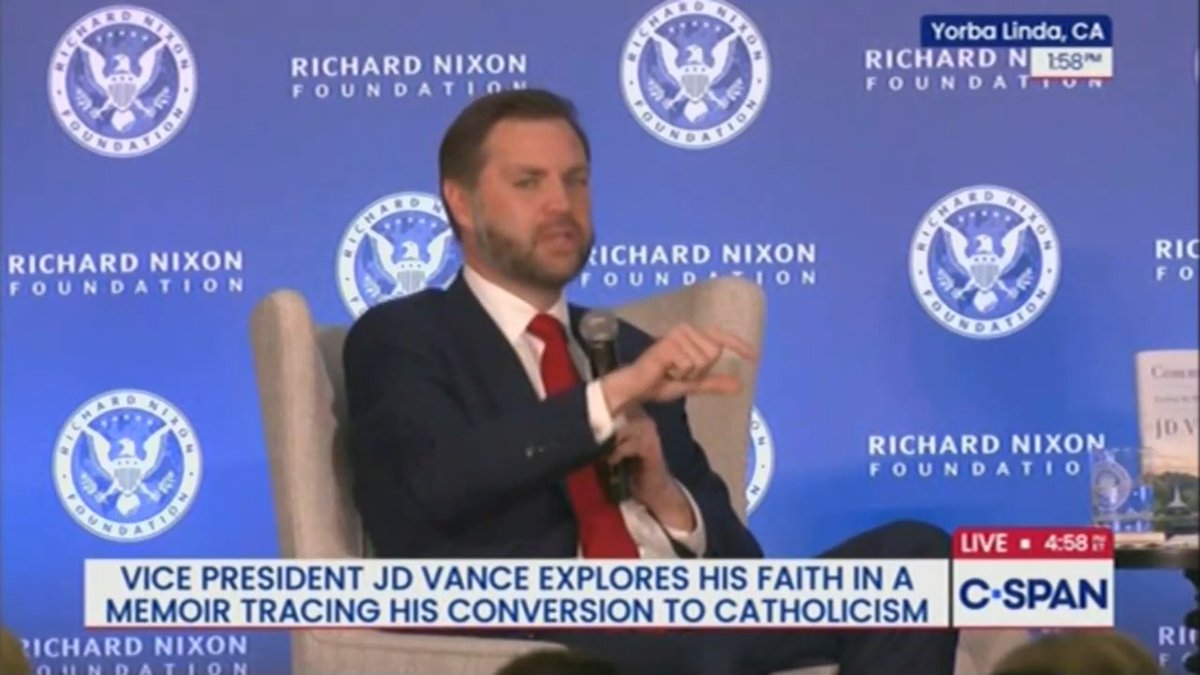 Vance: Nixon was a political genius (Nixon resigned after being investigated for obstruction of justice, abuse of power, and contempt of Congress)
