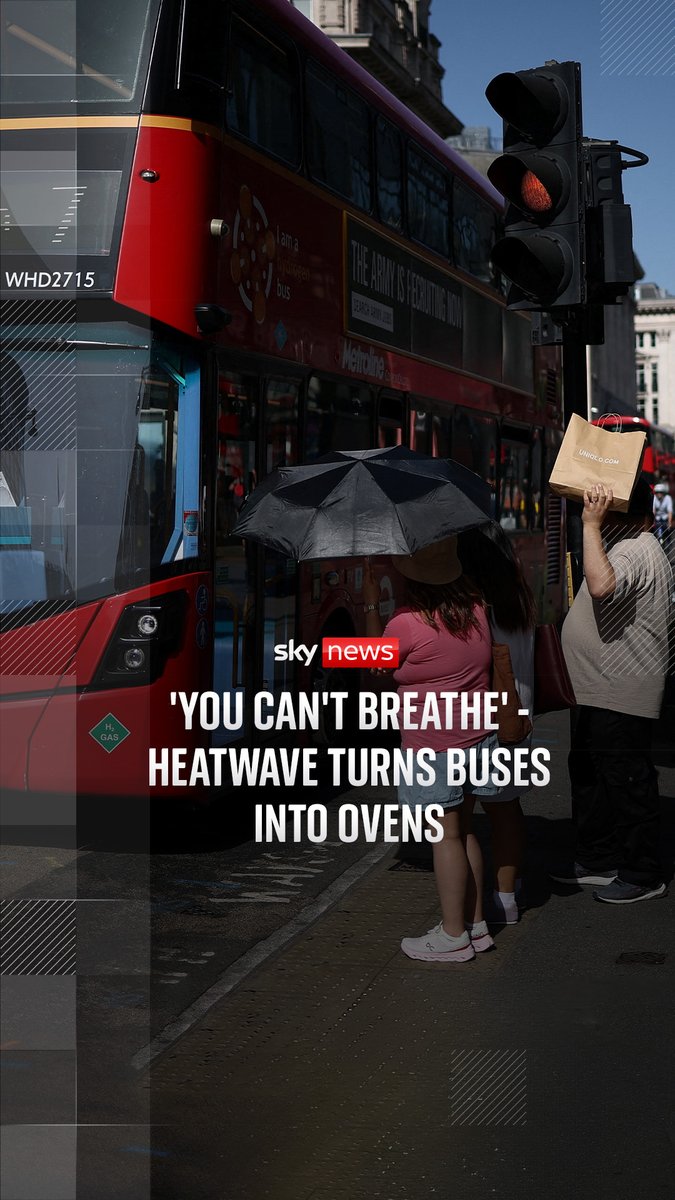 🌡️ Sky's Oliver Whitfield-Miočić has been out and about speaking to people trying to cope in the extreme heat as a rare red weather warning is extended.