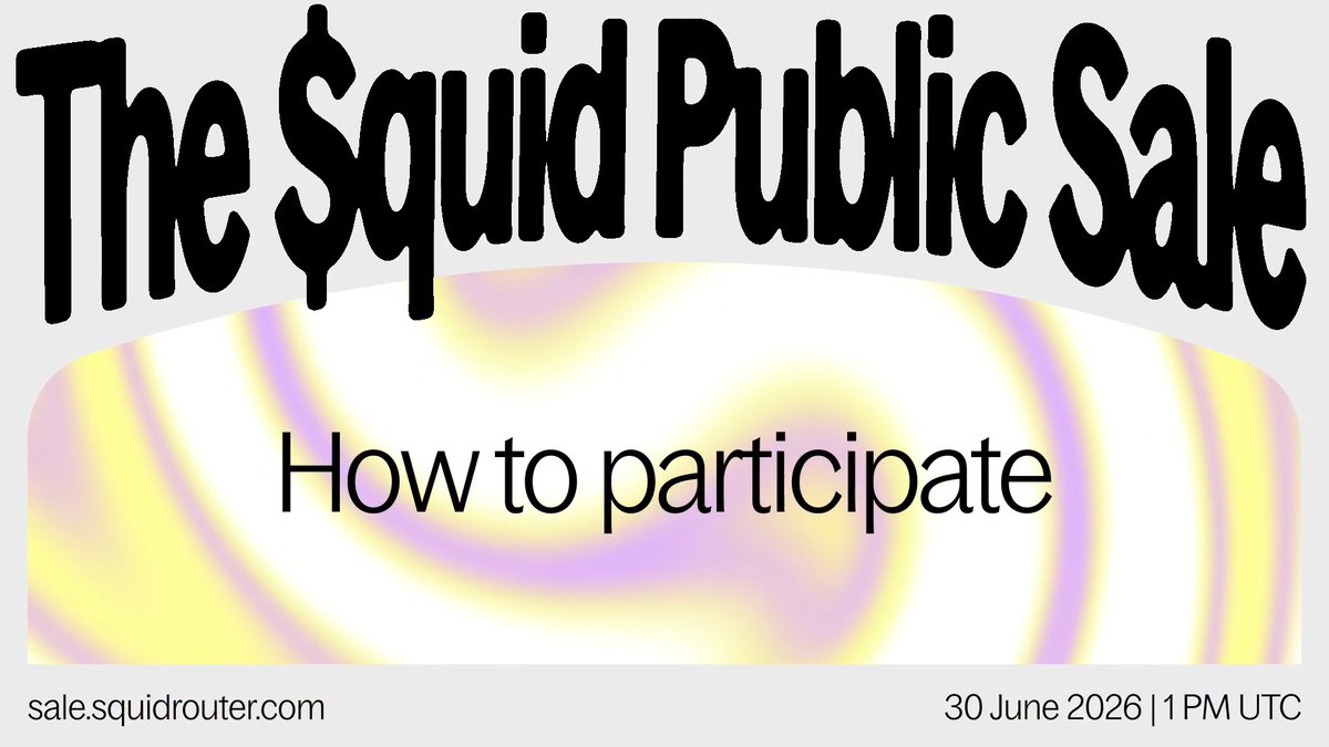 Squid has a token, and the ticker is QUID. Find everything you need to know about the $QUID Public Sale below👇