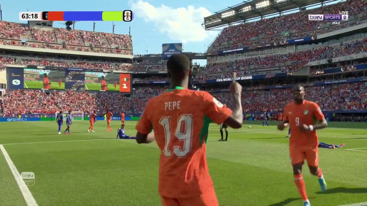 ⚽️🇨🇮 بيبي يظهر من جديد ويضاعف النتيجة للمنتخب الإيفواري 🔥 📦 اشترك الآن 👇 🔗 📱 #كأس_العالم2026 | #مونديال2026 | #كأس_العالم #FIFAWorldCup2026 | #FIFAWorldCup | #beINWC26