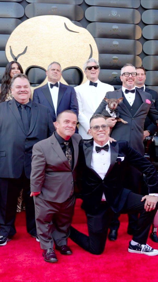 scenes from the big time hollywood gala premiere of jackass: best and last. go see it with all your dumb, little buddies in theatres!