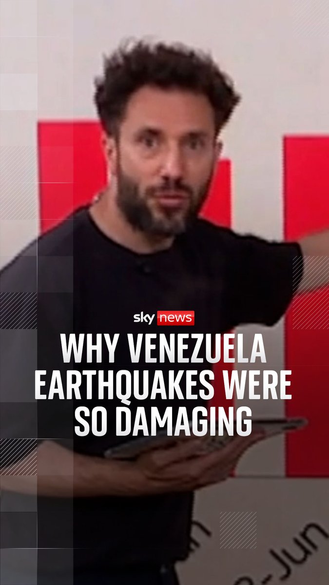 Sky's @RowlsManthorpe says the second earthquake to hit Venezuela was three times bigger than the initial one - and explains why the scale of the devastation has been so huge. Live updates: