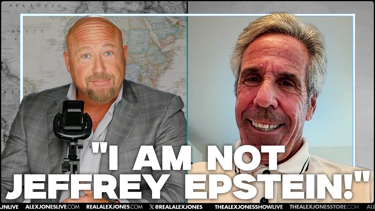 EXCLUSIVE FULL INTERVIEW: "I Am NOT Jeffrey Epstein!" Palm Beach Pete Joins Alex Jones To Talk About The Viral Phenomenon Of People Around The World Believing That He Is Jeffrey Epstein Hiding Amongst Us In Plain View! In This Must-Watch Interview, Alex Jones Asks All The Important Questions: •How Is Palm Beach Pete Going To Prove With A DNA Test That He's Not Jeffrey Epstein If He Doesn't Have A Sample Of Epstein's DNA? •Does Pete Have A Barbed Wire Tattoo On His Bicep Like Epstein? •Did The Florida Elections Commission Really Seize His DNA Sample? •Does PBP Have An Egg Shaped Penis Like Epstein? •Does Pete Believe That The Epstein Case Should Continue To Be Investigated, Or Does He Agree With Trump That It's A Hoax? & MUCH MORE! 🚨WATCH/SHARE THE LIVE X STREAM NOW: