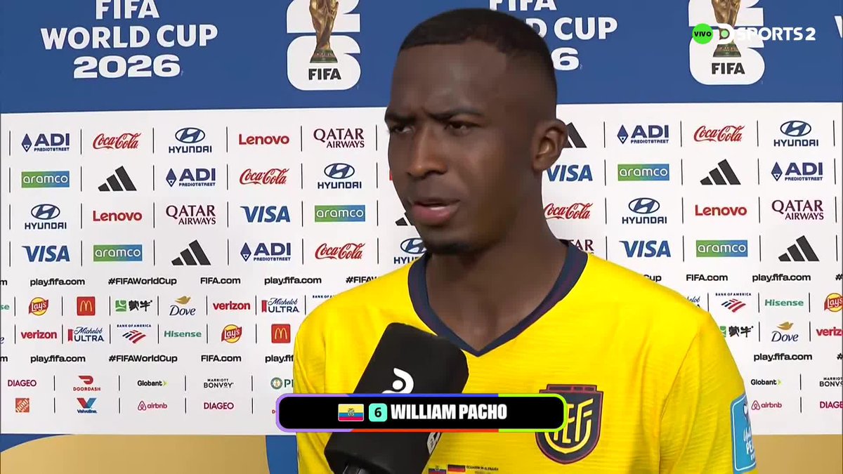 🗣️ "NADIE NOS DIJO QUE IBA A SER FÁCIL Y AQUÍ ESTAMOS" 🎙️ Las palabras de Willian Pacho tras la clasificación de Ecuador venciendo a Alemania por el #MundialEnDSPORTS. #FIFAWorldCup