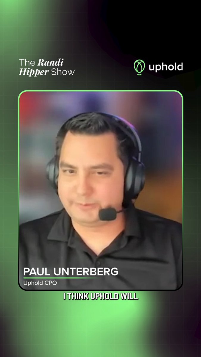 Payments are just the beginning. Our CPO Paul U. shares how Uphold is upgrading infrastructure to support a complete suite of traditional financial tools. Catch the interview with Randi Hipper ↓